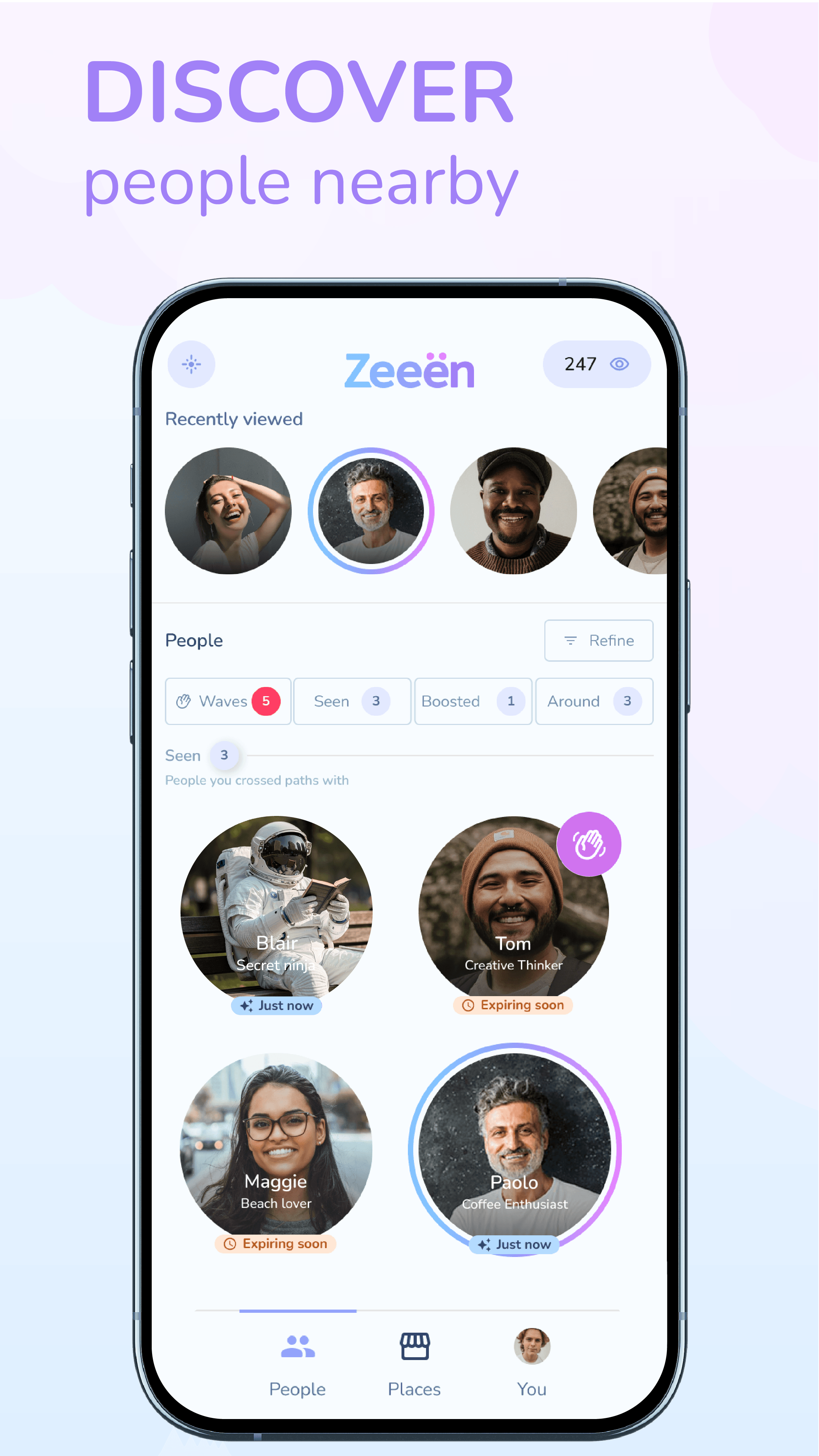 Discover people nearby